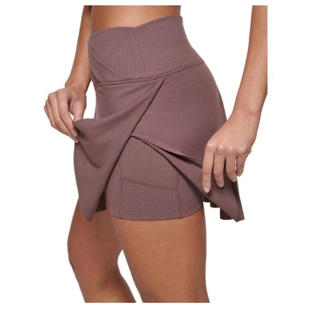 NWOT Calvin Klein Performance Crossover Waist Athletic Skort Skirt Golf Pocket L